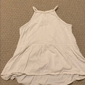 Abercrombie kids white peplum tank